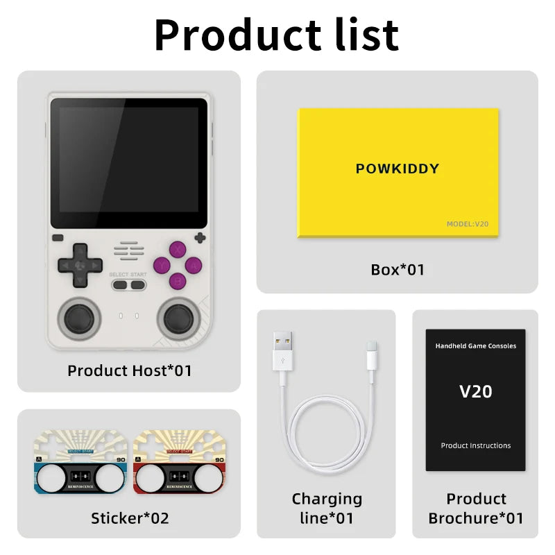 Powkiddy V20 Handheld Game Console