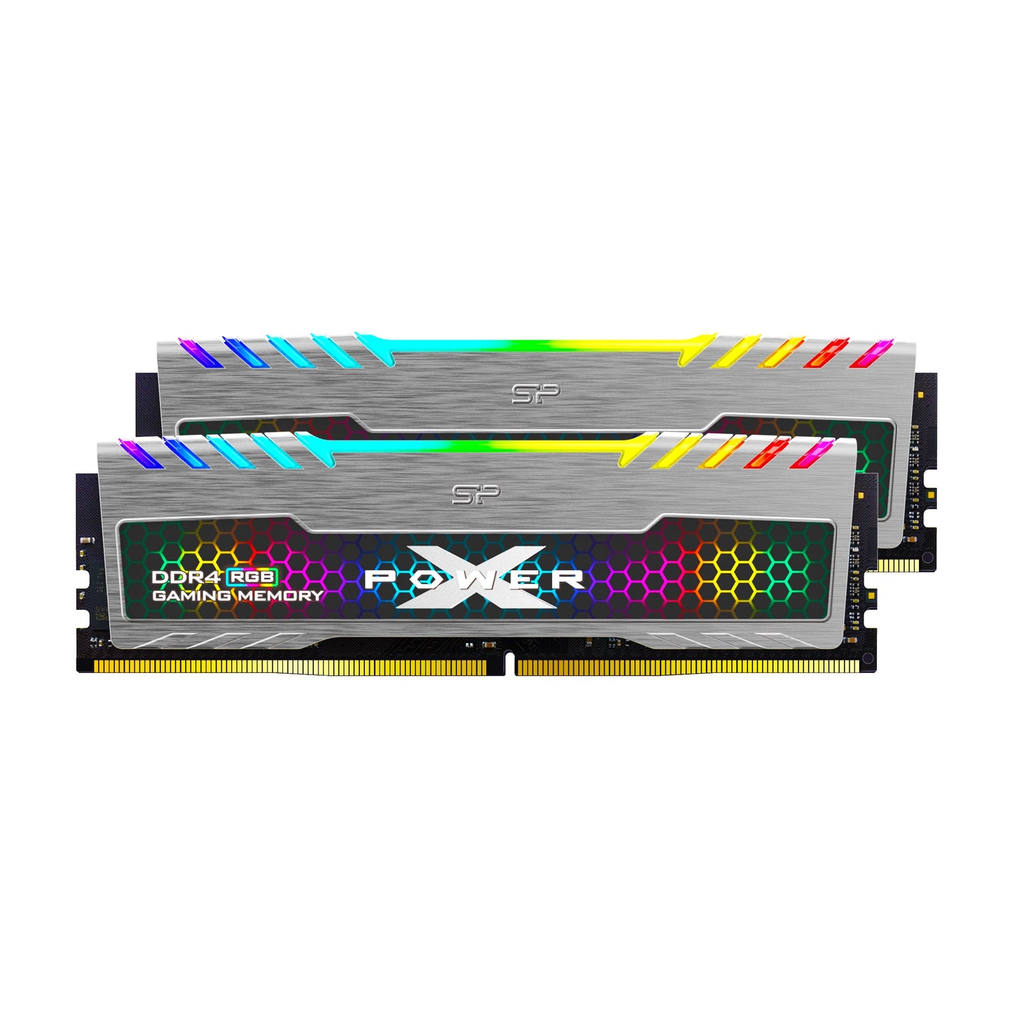 Silicon Power Turbine RGB DDR4 3200MT/s (PC4 25600) 32GB(2x16GB) Dual Pack 1.35V Desktop Unbuffered DIMM