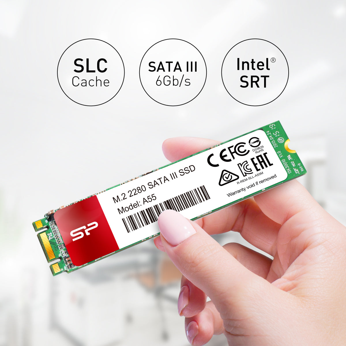 Silicon Power A55 256GB M.2 2280 SATA III Internal Solid State Drive