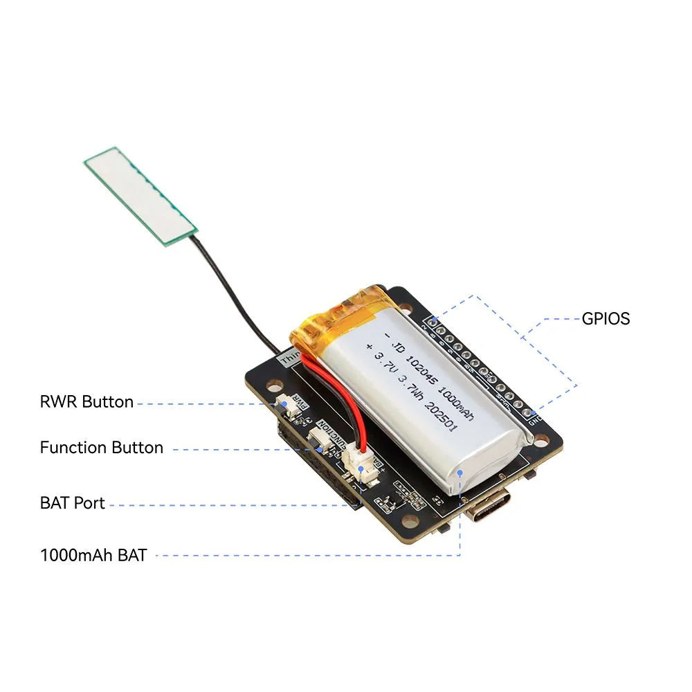ThinkNode M2 Mini Meshtastic LoRa Radio – ESP32-S3 with 1.3" OLED Display (No Case)