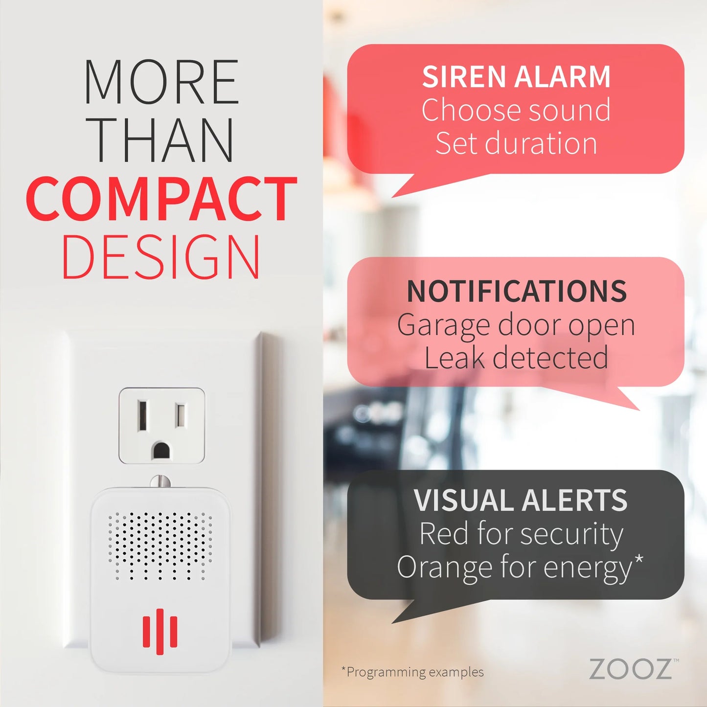 Zooz Z-Wave Long Range Siren & Chime ZSE50 800LR