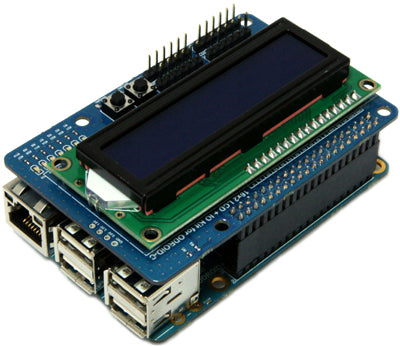 16x2 LCD + IO Shield