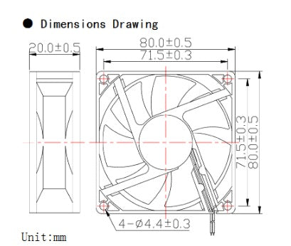 Fan for ROCKPro64 Metal Desktop/NAS Case