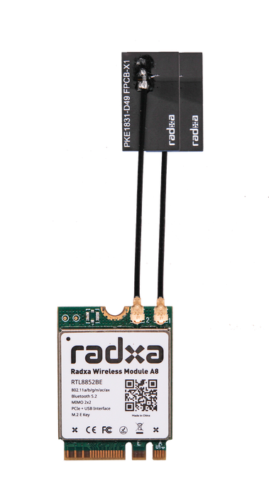 Radxa Wireless Module M.2 E Key WiFi 6 and BT 5.2