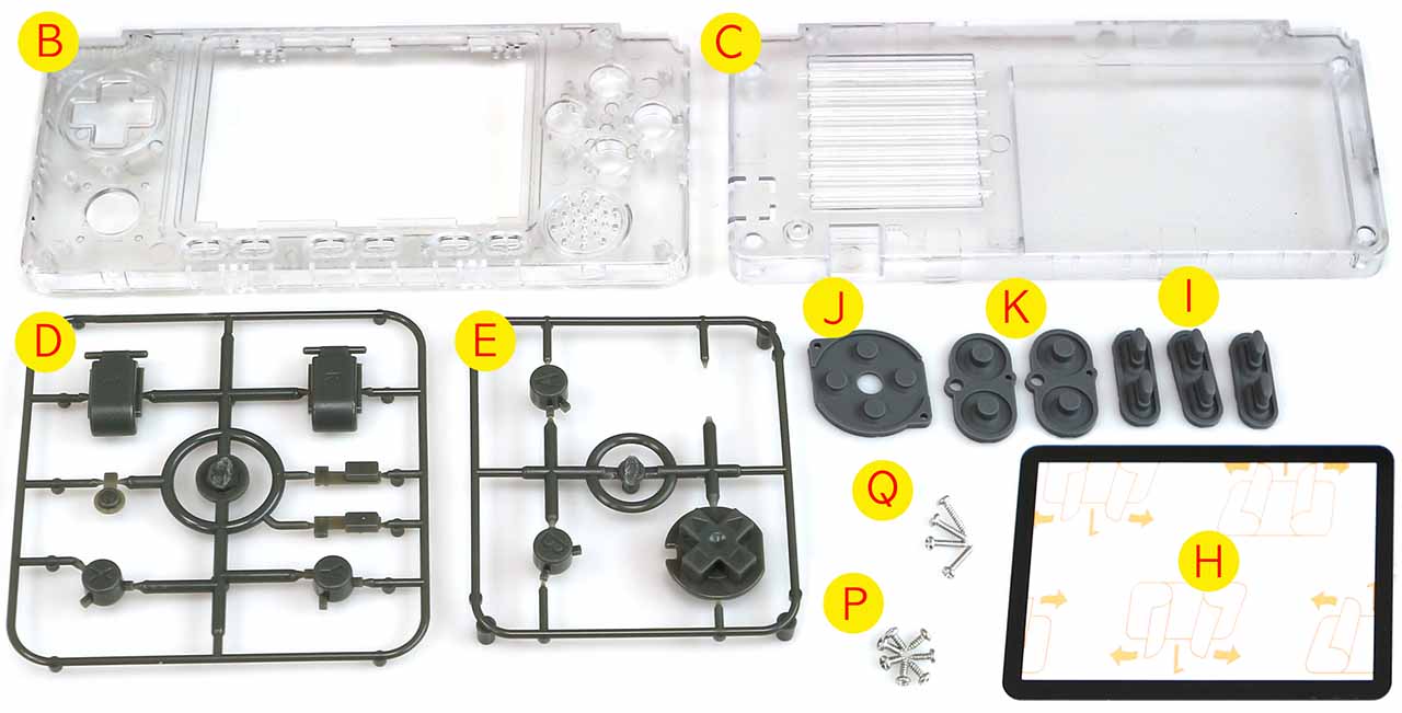 Case and Buttons kit for ODROID-GO Advance Black Edition