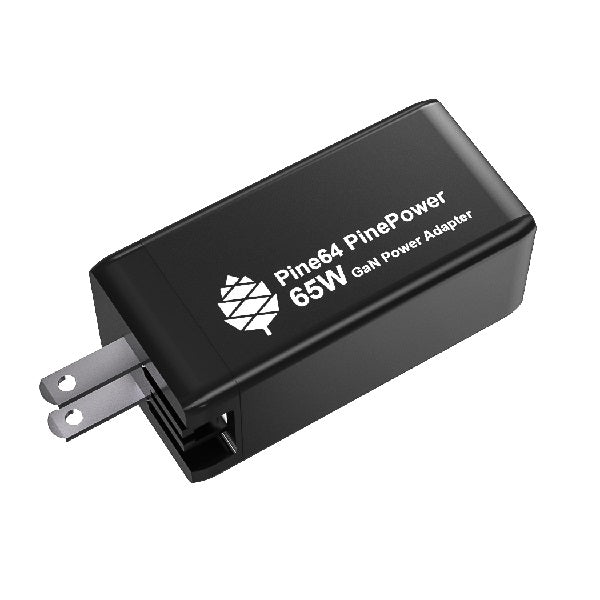 PinePower - 65W GaN 2C1A Charger With International Plugs