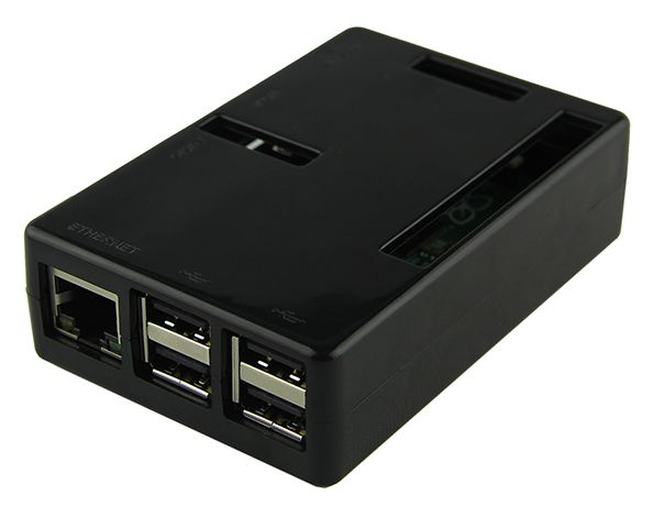 RasPi3B Case Black ABS