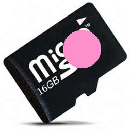16GB MicroSD UHS-1 C1+ Linux (Pink Dot)