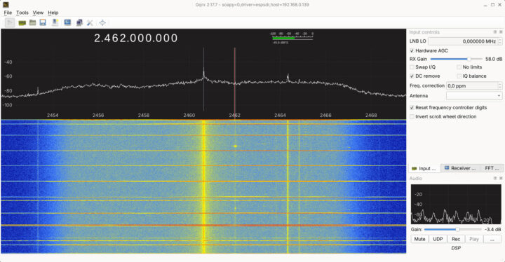 ESP-SDR Turns a Supported ESP32 into a 2.4/5 GHz Radio Receiver