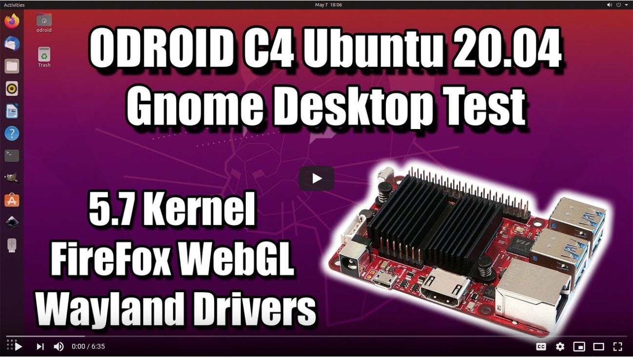 Review: ODROID-C4 Ubuntu 20.04 with Wayland by ETA Prime