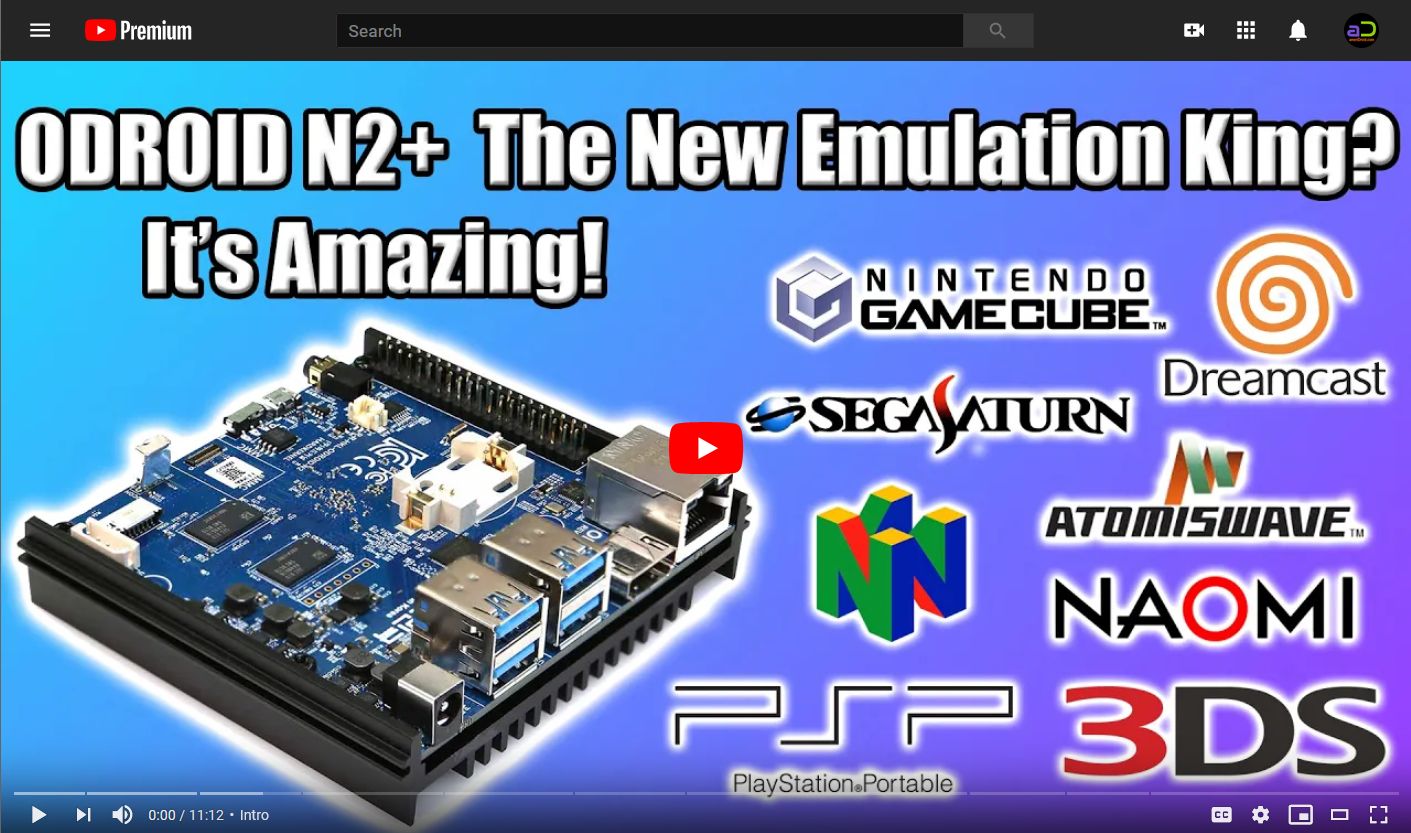 Watch: ODROID-N2+ Emulation Tests by ETA Prime (Retro Gaming)