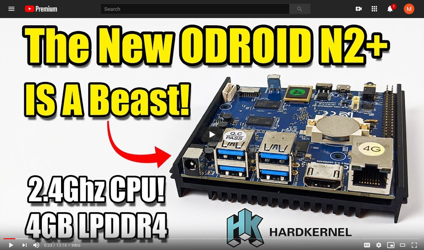 Watch: ODROID-N2+ Performance Tests by ETA Prime