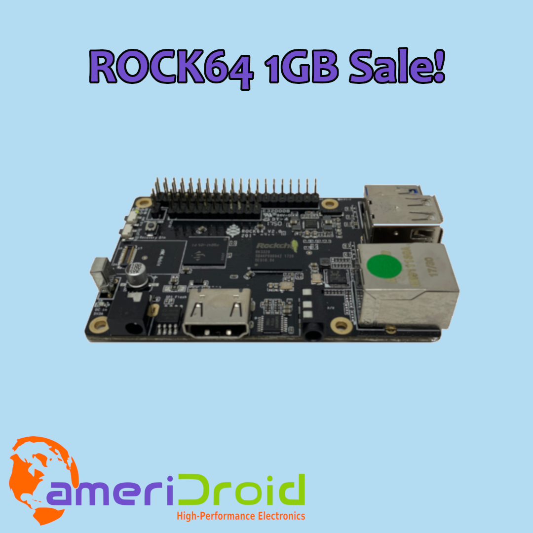 SALE: ROCK64 1GB SBCs $5 Off (While Supplies Last)!