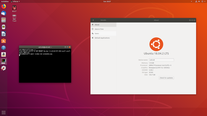 OS Release: Ubuntu 18.04 for ODROID-U2 / U3