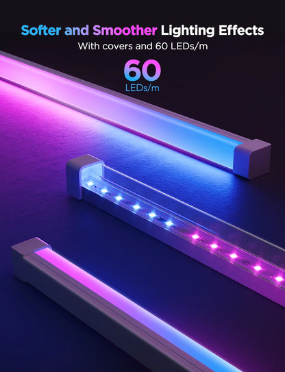 Govee RGBIC LED Strip Lights with Covers 32.8ft