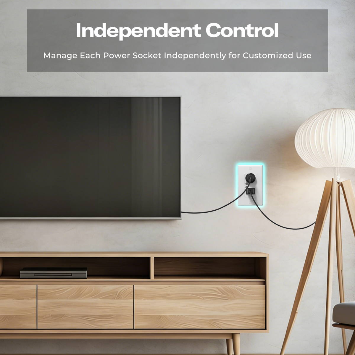 ThirdReality Smart Wall Outlet ZW1 - Independent Outlet Control