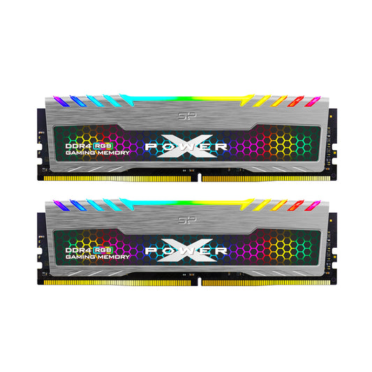 Silicon Power Turbine RGB DDR4 3200MT/s (PC4 25600) 32GB(2x16GB) Dual Pack 1.35V Desktop Unbuffered DIMM