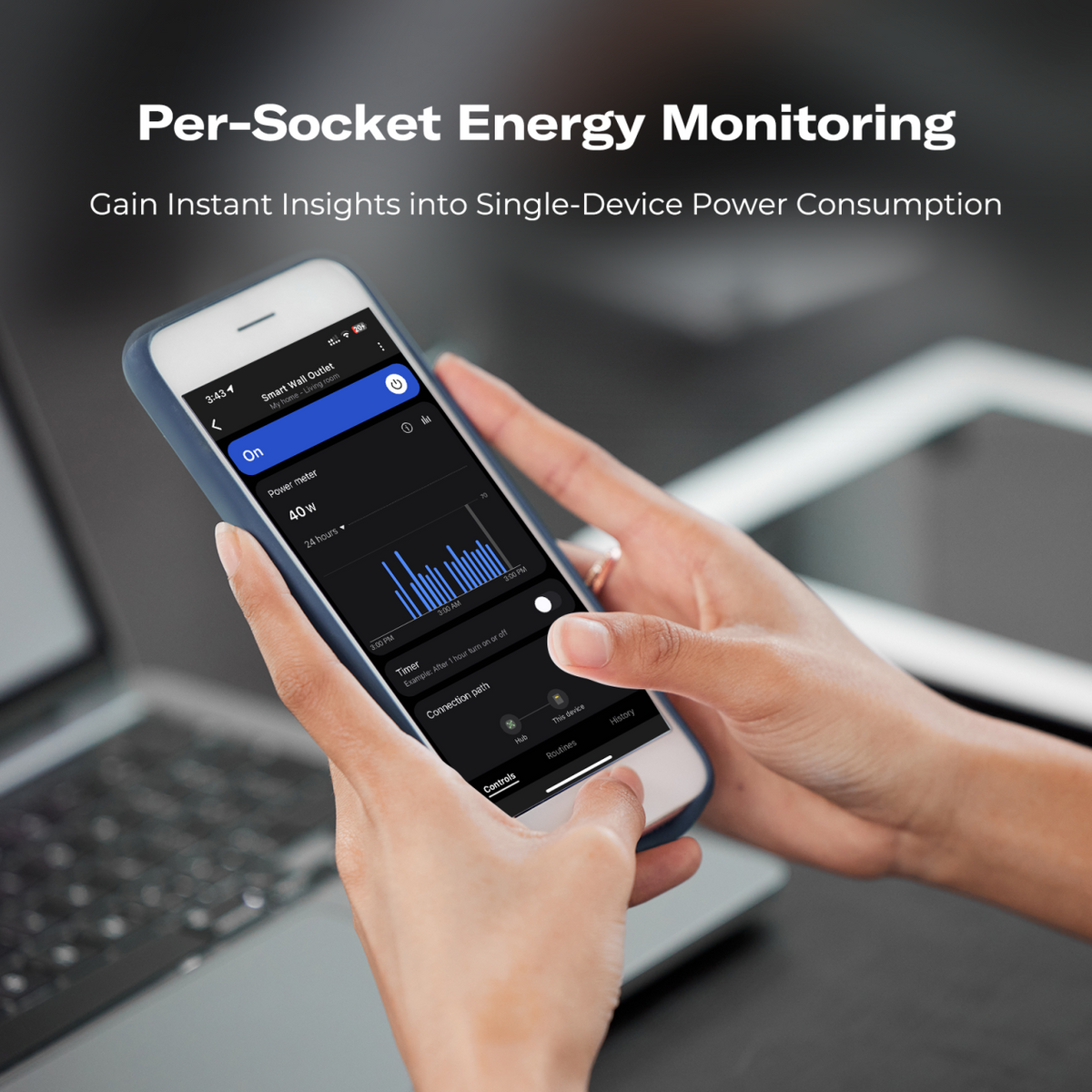 ThirdReality Smart Wall Outlet ZW1 - Per-Socket Energy Monitoring