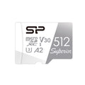 Silicon Power 512GB Superior UHS-1(U3) V30 A2 MicroSD Memory Card with Adapter [Not compatible with Switch 2]