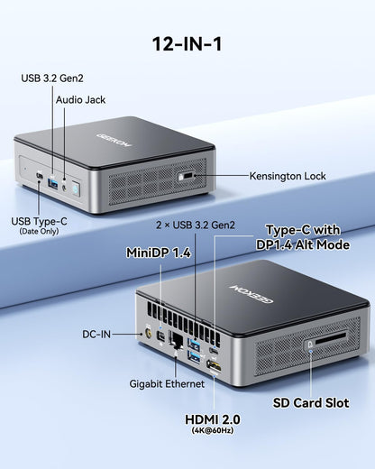 GEEKOM Air12 Mini PC with 12th Gen Intel® Processor N150