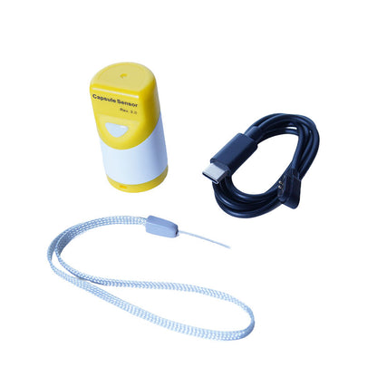 Heltec Capsule Sensor V3 with magnetic charging cable and lanyard included