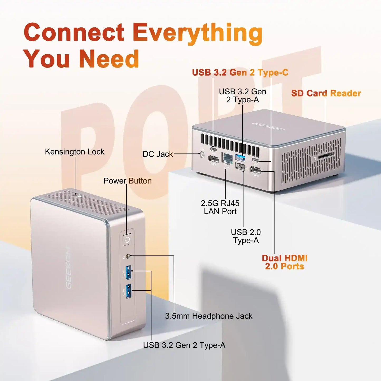 GEEKOM A5 Mini PC with AMD Ryzen™ 7 5825U | Ryzen™ 5 7430U
