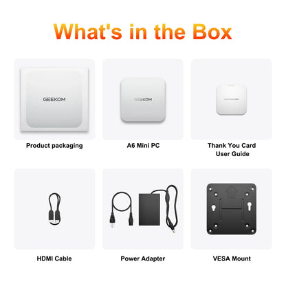 GEEKOM A6 Mini PC with AMD Ryzen™ 7 6800H