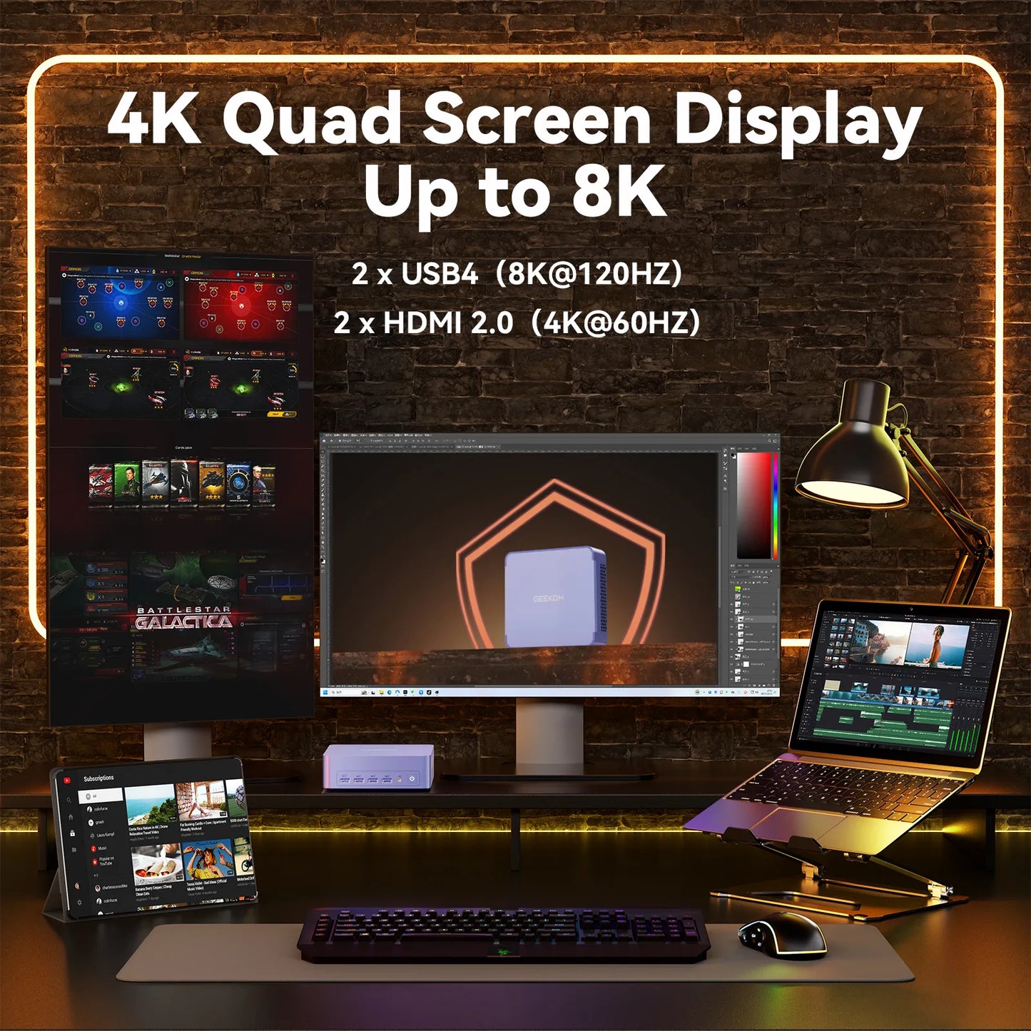GEEKOM AX8 Max Mini PC with AMD Ryzen™ 7 8745HS