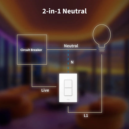 Aqara Light Switch H2 US (2 Button 2 Channel)