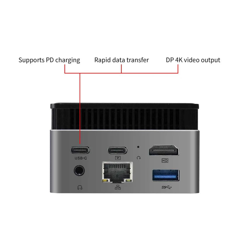 Intel N150 MINI PC youyeetoo BY53, 12GB LPDDR5, 512GB NVMe, Windows 11 Pro
