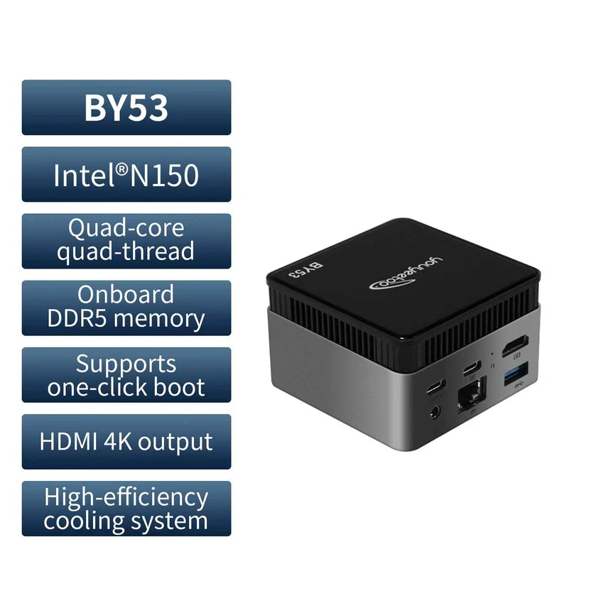 Intel N150 MINI PC youyeetoo BY53, 12GB LPDDR5, 512GB NVMe, Windows 11 Pro