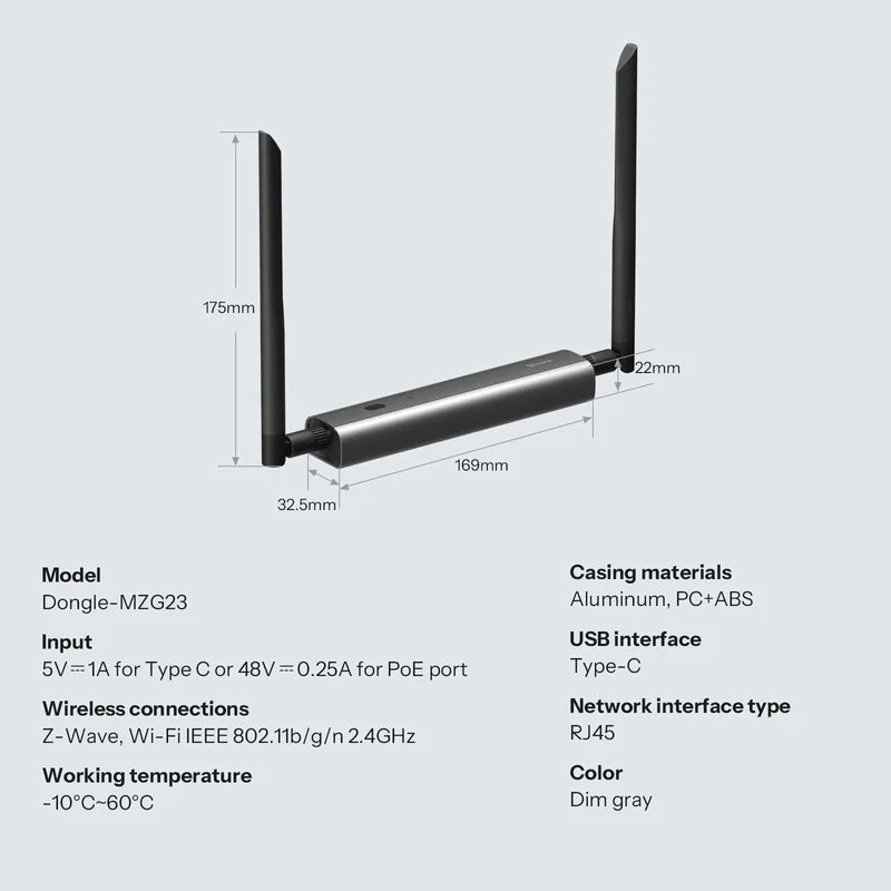 SONOFF Z-Wave 800 PoE Dongle Max | Dongle-MZG23