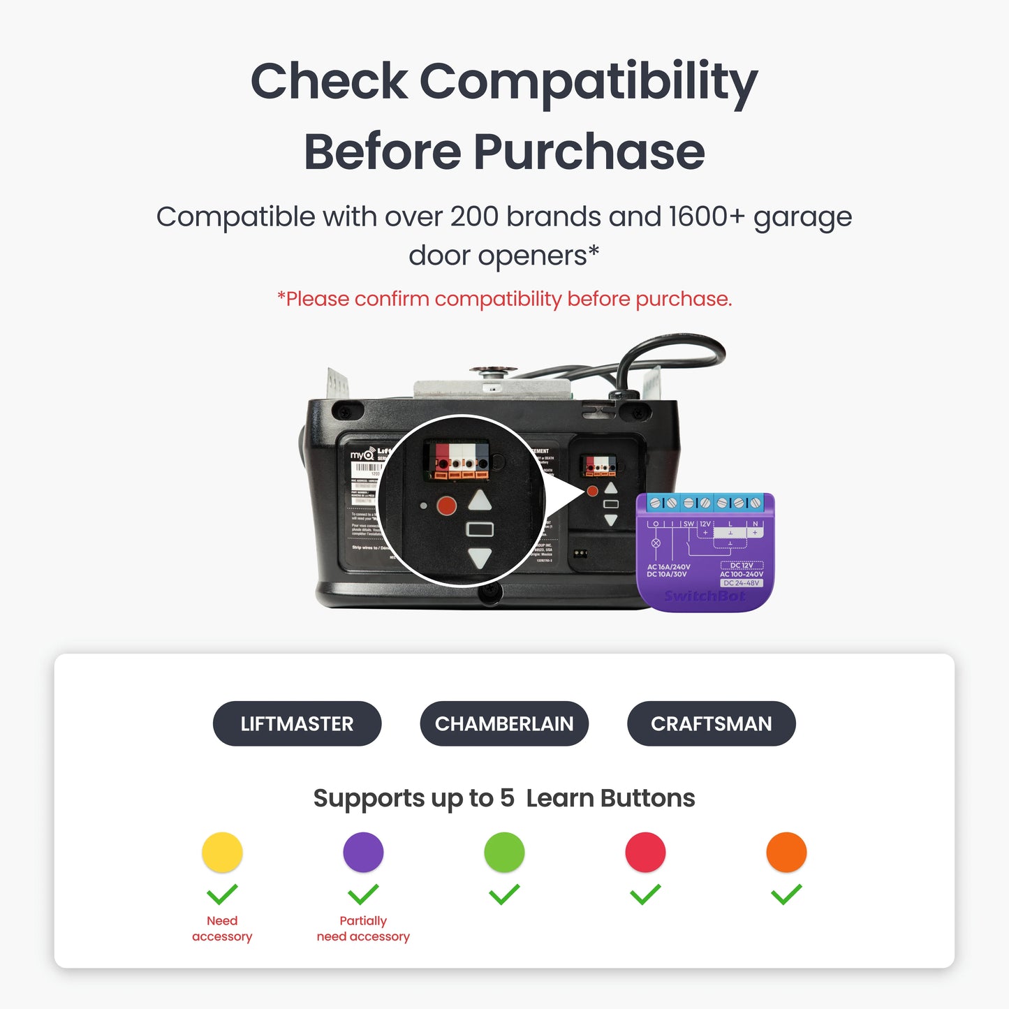 SwitchBot Garage Door Opener