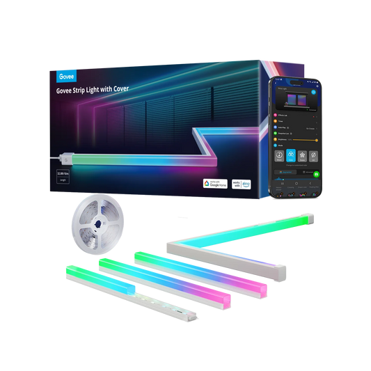 Govee RGBIC LED Strip Lights with Covers 32.8ft
