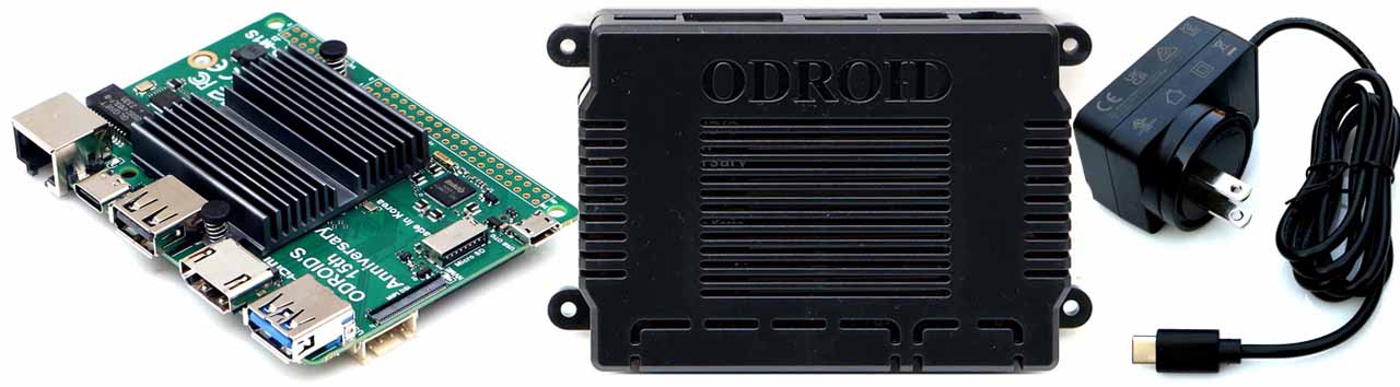 ODROID-M1S (Case, Heatsink, 64GB eMMC, and Power Supply Included)