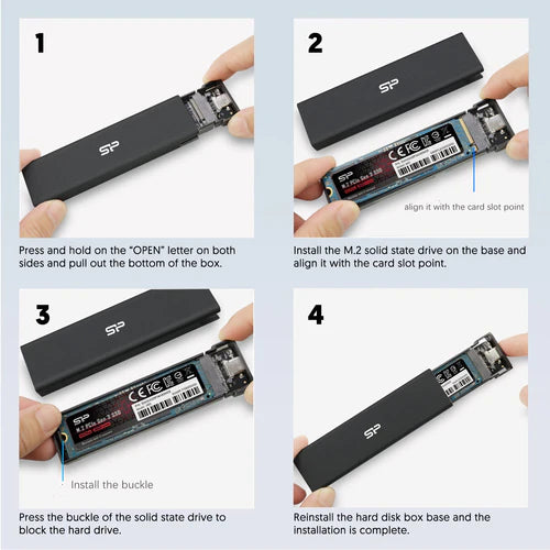 Silicon Power USB3 to NVMe Enclosure