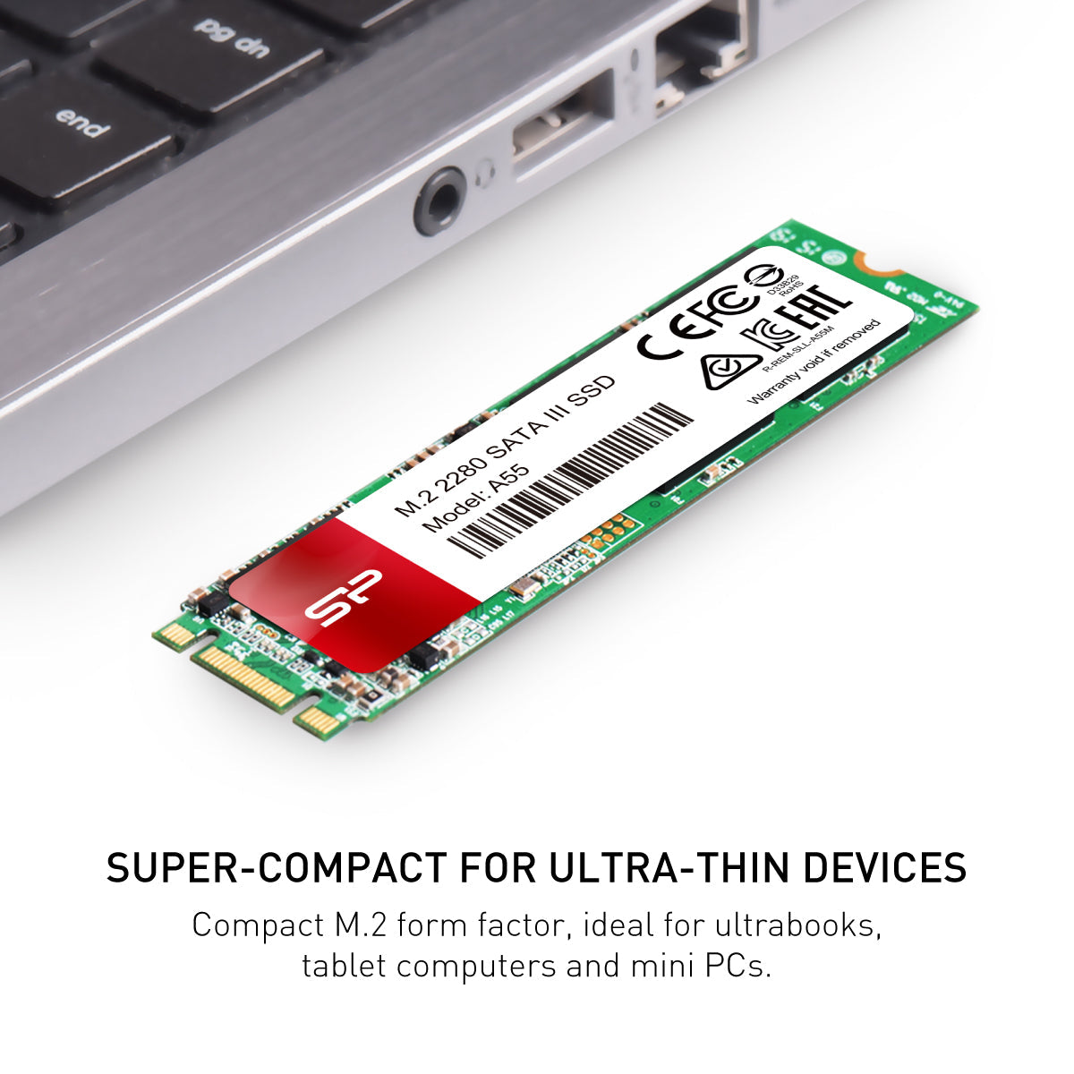 Silicon Power A55 256GB M.2 2280 SATA III Internal Solid State Drive