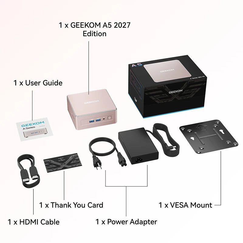 GEEKOM A5 Mini PC with AMD Ryzen™ 7 7730U