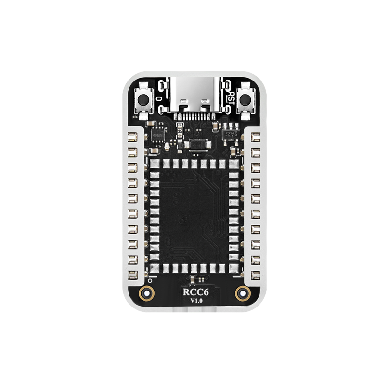 Heltec RadioCore RCC6 V1.0 bare board top view with USB-C and castellated edges