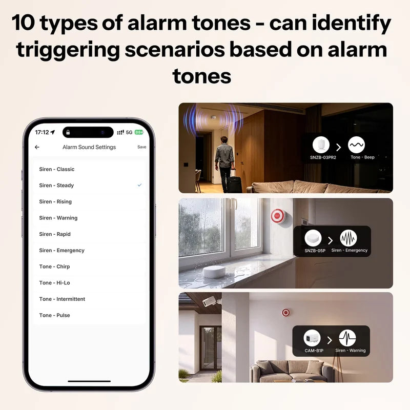 SONOFF Zigbee SenseGuard Indoor Siren | SNZB-09P