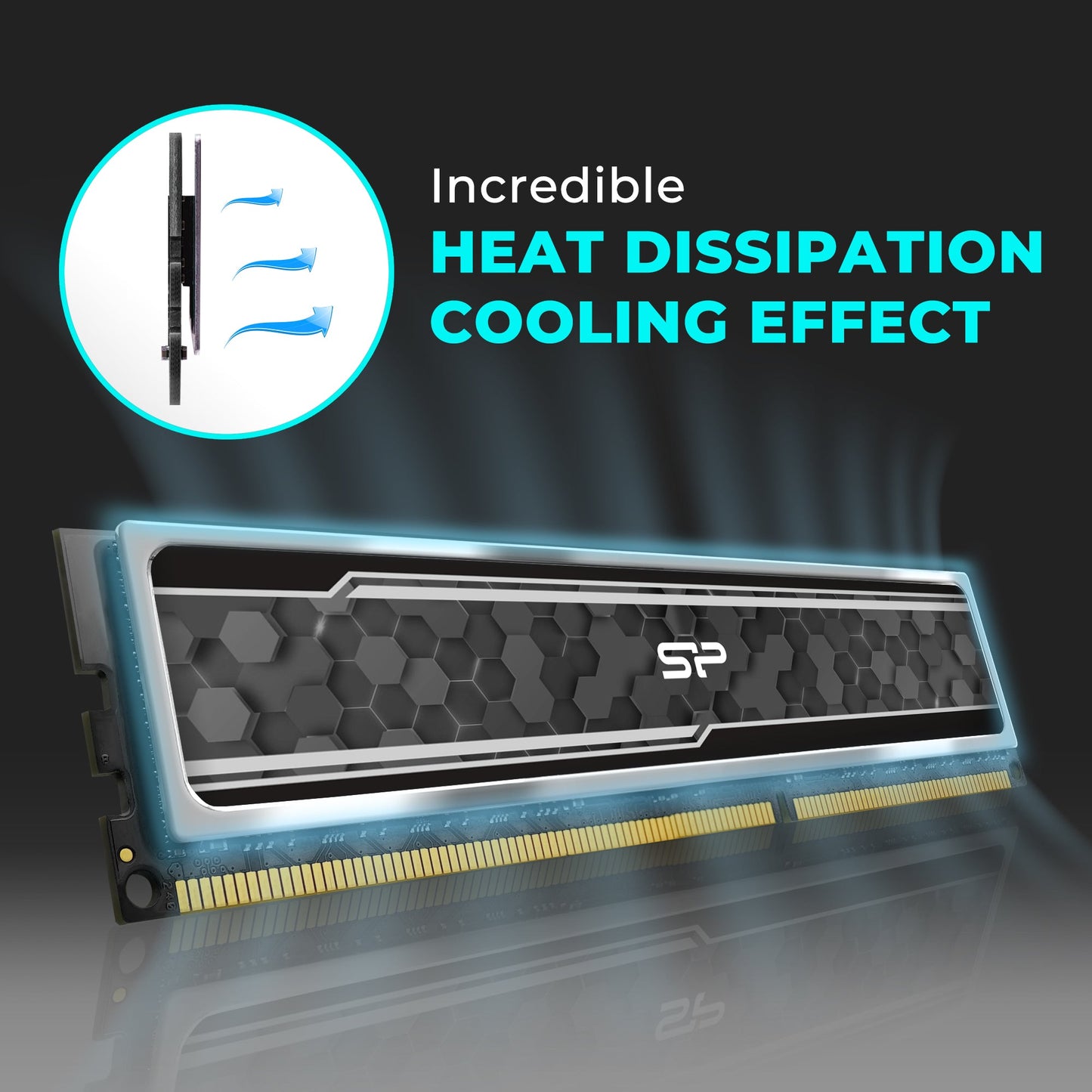 Silicon Power Gaming Series DDR4 3200MT/s (PC4 25600) 16GB(2x8GB) Dual Pack 1.35V Desktop Unbuffered DIMM