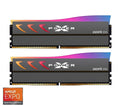 Silicon Power Storm RGB DDR5 6000MT/s (PC4 48000) CL36 16GB(2x8GB) Dual Pack 1.35 Desktop Unbuffered DIMM AMD Compatible Only