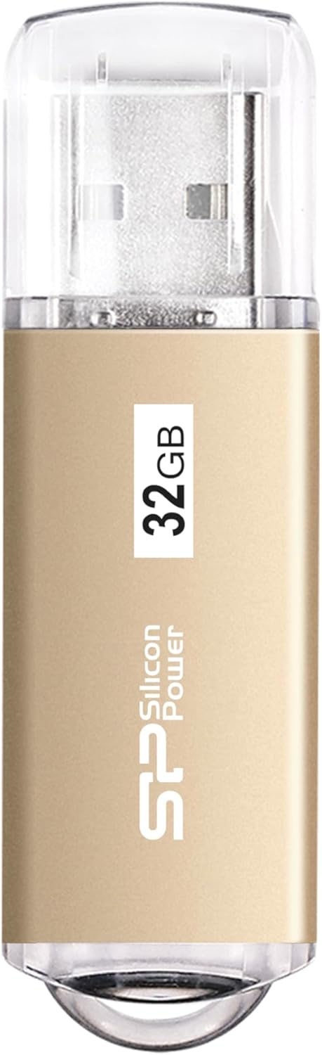 Silicon Power Blaze B02 32GB USB 3.2 Gen 1/ USB 3.0 Flash Drive Gold