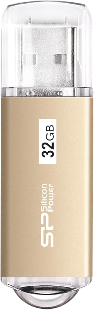 Silicon Power Blaze B02 32GB USB 3.2 Gen 1/ USB 3.0 Flash Drive Gold