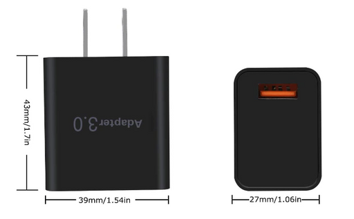 USB-A Power Adapter 18W - US Plug