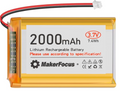 3.7V 2000mAh 103450 LiPo Battery w/ JST 1.25 Connector