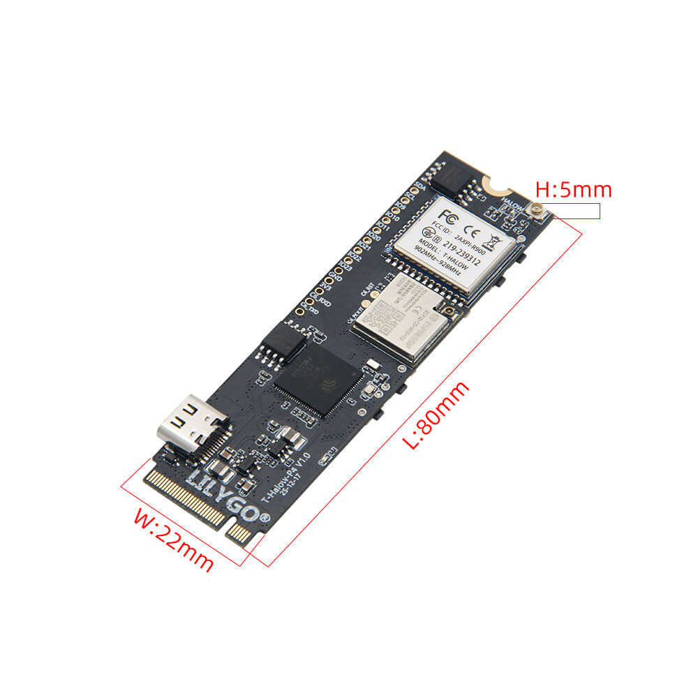 Lilygo T-HaLow-P4 side