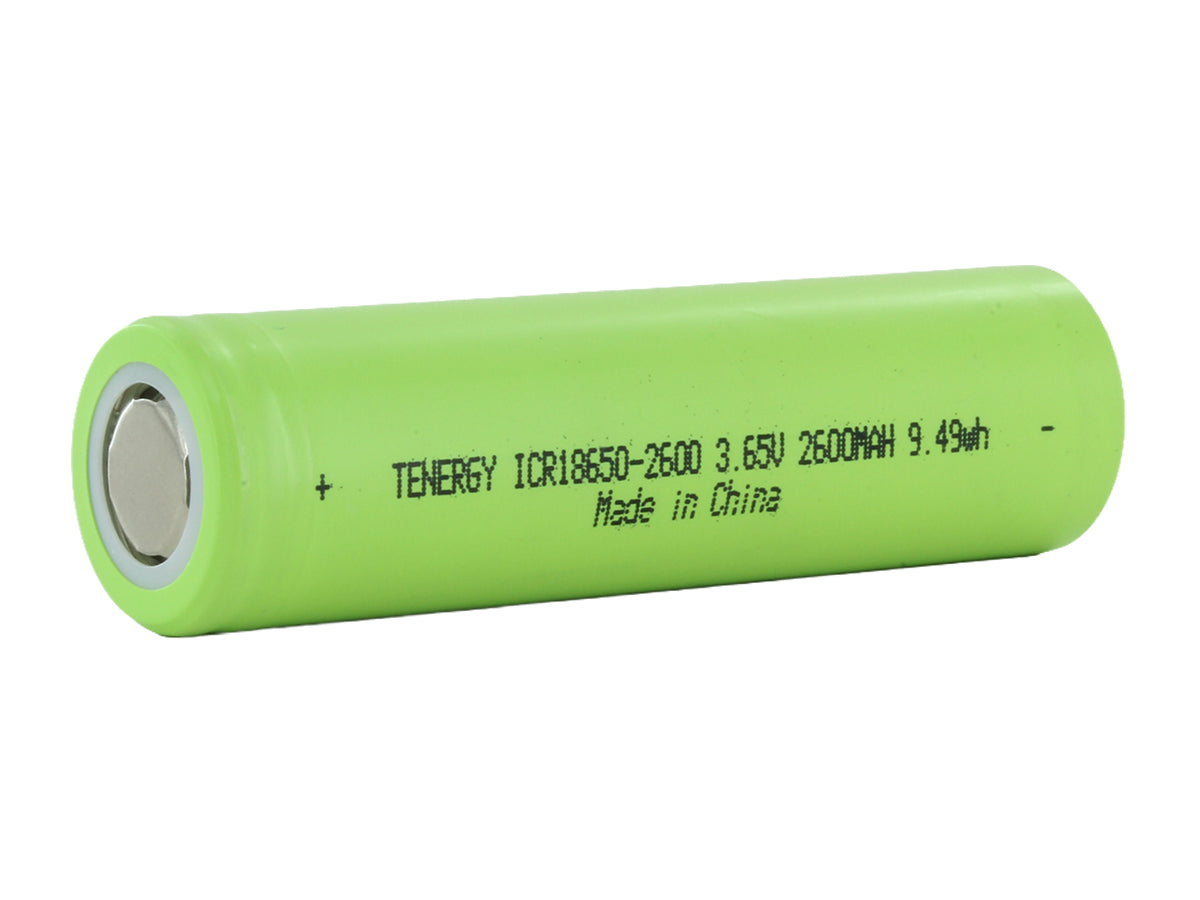Tenergy 30005 18650 battery alternate view