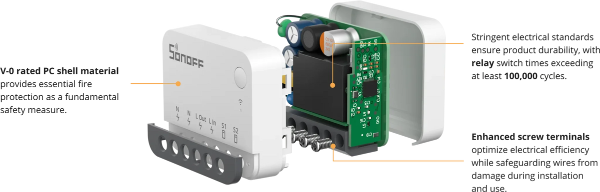 SONOFF ZBMINIR2 Extreme Zigbee Smart Swch Relè di SONOFF ZBMINIR2 Extreme Zigbee Smart Swch Relè di