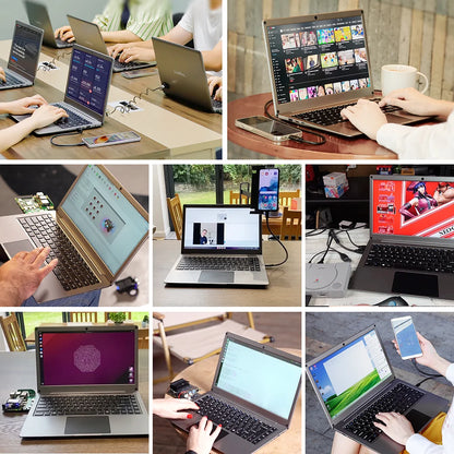 CrowView Note 15.6inch-All-in-One Portable Display with Keyboard, FHD IPS Lapdock, SBC/Phone-to-Laptop Device